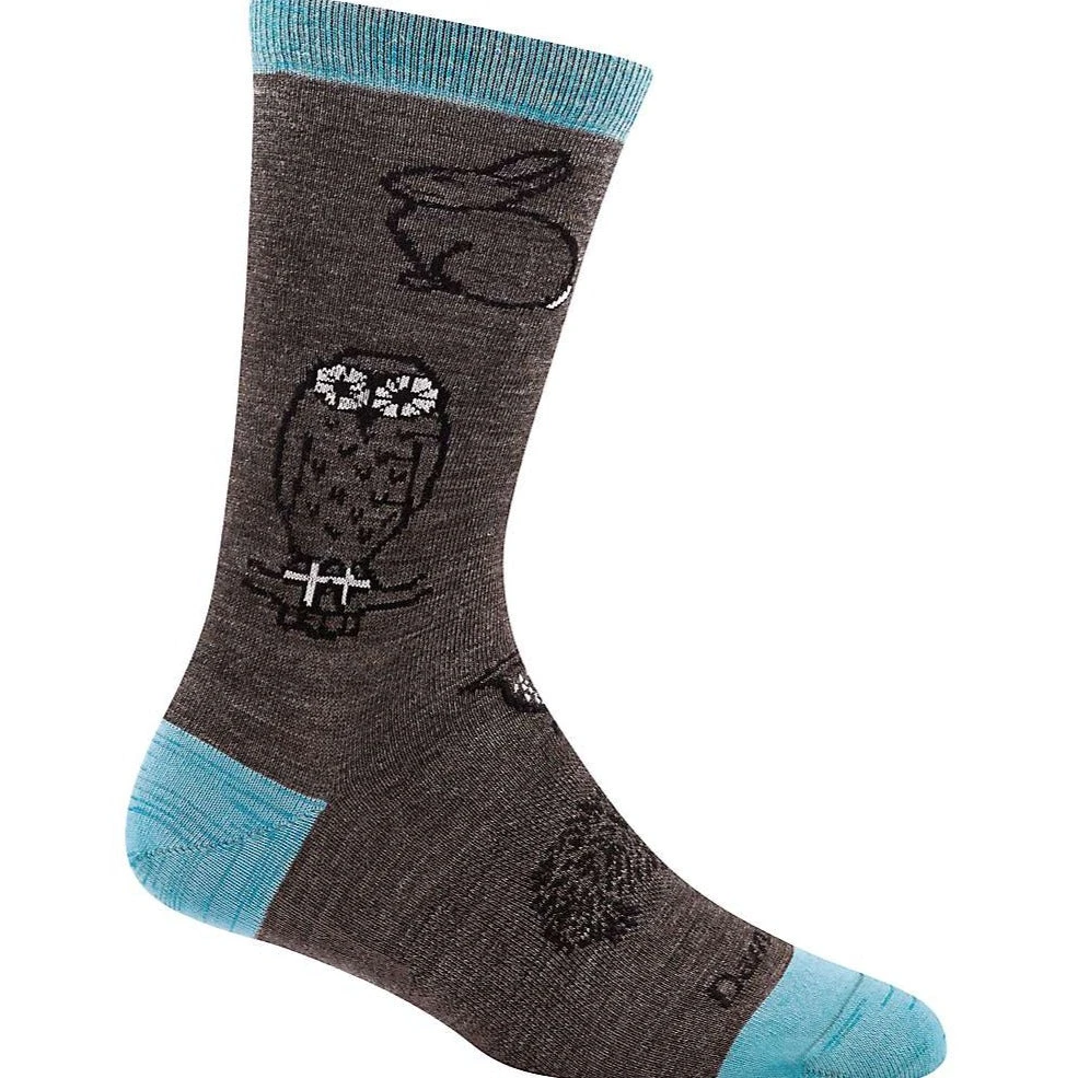 Darn Tough Womens Woodland Creatures Crew Sock Light 4 Darn Tough Womens Woodland Creatures Crew Sock Light - Image 2