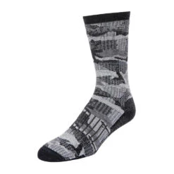Simms Merino Midweight Hiker Sock -Simms || Patagonia || Hareline Sales 13143 008 merino midweight hiker sock hex flo camo carbon f20 3c53961b 894a 48ee 80a3 c39f72ac7e9a