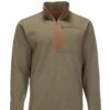 Simms Thermal 1/4 Zip Top -Simms || Patagonia || Hareline Sales 13314 781 thermal 1 4 zip top dark stone f21 front 1