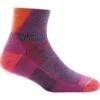 Darn Tough Womens Hiker 1/4 Sock Cushion -Simms || Patagonia || Hareline Sales 1 4 hiker plum