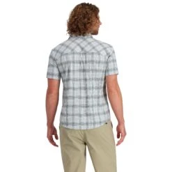 Simms Stone Cold Shortsleeve Shirt -Simms || Patagonia || Hareline Sales 211 simms stone cold shortsleeve shirt steel blue storm ombre plaid 03