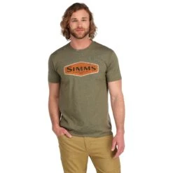 Simms Logo Frame T-Shirt 14 Simms Logo Frame T-Shirt -Simms || Patagonia || Hareline Sales 222 simms logo frame ss t shirt military heather 02