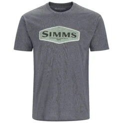 Simms Logo Frame T-Shirt 16 Simms Logo Frame T-Shirt -Simms || Patagonia || Hareline Sales 222 simms logo frame t shirt titanium heather 01