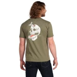 Simms Trout On My Mind SS T-Shirt -Simms || Patagonia || Hareline Sales 222 simms trout on my mind ss t shirt military heather 04