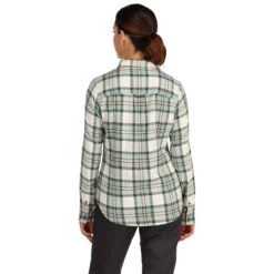 Simms Women's Santee Flannel LS Shirt 17 Simms Women's Santee Flannel LS Shirt -Simms || Patagonia || Hareline Sales 222 simms womens santee flannel ls shirt seafoam camp plaid 04