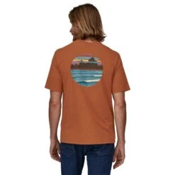 Patagonia Men's Skyline Stencil Responsibili-Tee Sale -Simms || Patagonia || Hareline Sales 231 patagonia mens skyline stencil responsibili tee fertile brown 03 c64d6ff4 ea46 40a1 bbec e626ca7bf195