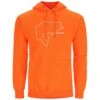 Simms Bass Outline Hoody -Simms || Patagonia || Hareline Sales 231 simms bass outline hoody neon orange 01