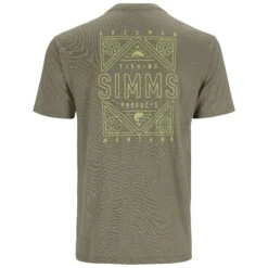 Simms Linework T-Shirt -Simms || Patagonia || Hareline Sales 231 simms linework t shirt military heather 01