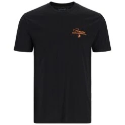 Simms Script Line T-Shirt -Simms || Patagonia || Hareline Sales 231 simms script line t shirt black 02