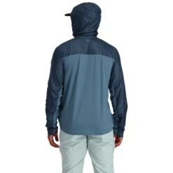 Simms SolarFlex Wind Hoody -Simms || Patagonia || Hareline Sales 231 simms solarflex wind hoody neptune midnight 03