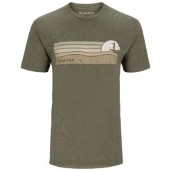Simms Sunset T-Shirt -Simms || Patagonia || Hareline Sales 231 simms sunset t shirt military heather 01