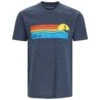 Simms Sunset T-Shirt -Simms || Patagonia || Hareline Sales 231 simms sunset t shirt navy heather 01