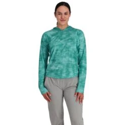 Simms Women's Challenger Solar Hoody -Simms || Patagonia || Hareline Sales 231 simms womens challenger solar hoody gulf blue daze 03
