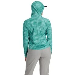Simms Women's Challenger Solar Hoody -Simms || Patagonia || Hareline Sales 231 simms womens challenger solar hoody gulf blue daze 04