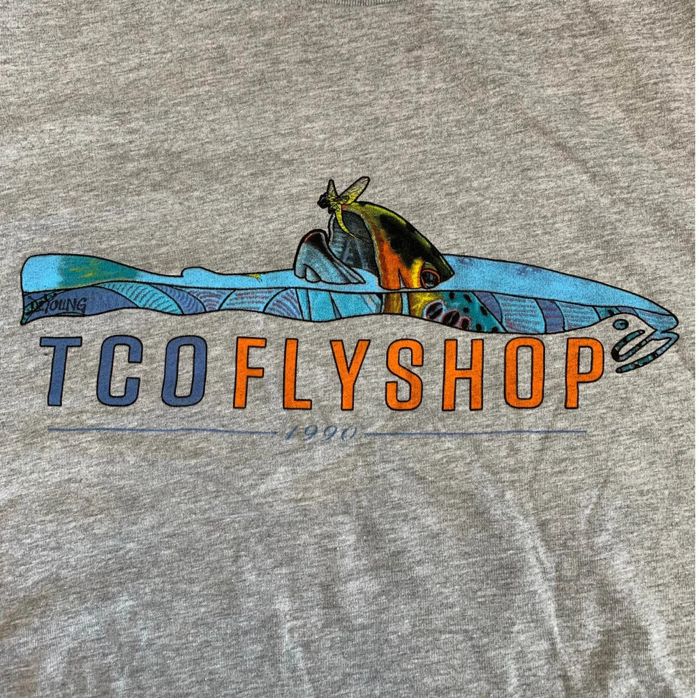 TCO Logo T-Shirt Deyoung Brown Trout Riser 6 TCO Logo T-Shirt Deyoung Brown Trout Riser - Image 4