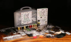 Hareline Fly Tying Material Kit With Economy Tools And Vise