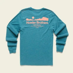 Howler Brothers Select Longsleeve T Sale -Simms || Patagonia || Hareline Sales F22 LS Tee Howler Arroyo Petrol Heather Flat Back 1000x1000 crop center.progressive ca9338d6 979d 474a 8fc6 8bbe6edeb357