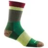 Darn Tough Mens Heady Stripe Micro Crew Sock Light Cushion -Simms || Patagonia || Hareline Sales Heady Stripe Green