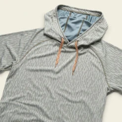 Howler Brothers Loggerhead Hoodie Sale -Simms || Patagonia || Hareline Sales S22 Loggerhead Hoodie Deluge Camo Light Grey Flat Angle 1