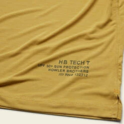 Howler Brothers Tech T Sale -Simms || Patagonia || Hareline Sales S23 HB Tech T Gold Detail