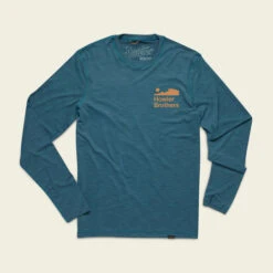 Howler Brothers Tech T Sale -Simms || Patagonia || Hareline Sales S23 HB Tech T Mid Blue Flat Front