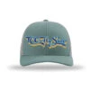 TCO Fly Shop Hat Low Pro Trucker - Retro Logo Light Teal / Lt. Gray -Simms || Patagonia || Hareline Sales TCOHats Springs 2021