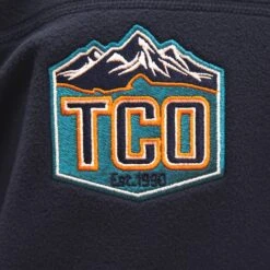 TCO Logo Patagonia Mens Micro D Fleece Pullover -Simms || Patagonia || Hareline Sales TCOlogopulloverClose1