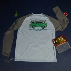 TCO Simms Tech Tee - VW Bus Logo -Simms || Patagonia || Hareline Sales TroutbeerShirt Back TCO 22 0000 DSC 0758