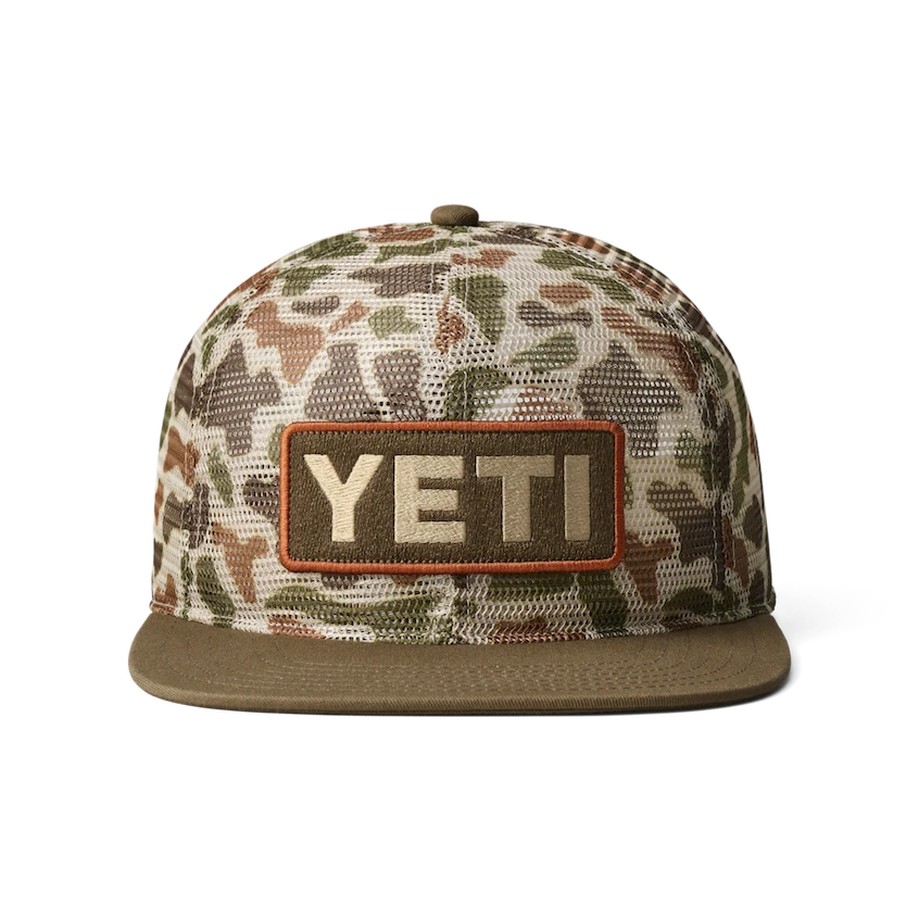 Yeti Mesh Camo Flat Brim Hat
