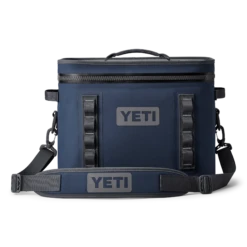 YETI Hopper Flip 18 Soft Cooler -Simms || Patagonia || Hareline Sales W Hopper Flip 18 Navy Front Strap 7632 B