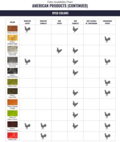 Whiting American Rooster Cape -Simms || Patagonia || Hareline Sales WF ColorChart AmericanProduct 6