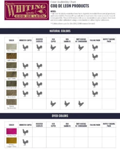 Whiting Coq De Leon Bronze Saddle 9 Whiting Coq De Leon Bronze Saddle -Simms || Patagonia || Hareline Sales WF ColorChart CoqDeLeon 1 42cceb17 c2fb 40bb b6be 7bf512e3facc