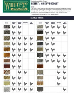 Whiting Hebert Miner Bronze 1/2 Cape 5 Whiting Hebert Miner Bronze 1/2 Cape -Simms || Patagonia || Hareline Sales WF ColorChart HebertMiner