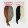 Whiting Introductory Hackle Pack - Four 1/2 Capes -Simms || Patagonia || Hareline Sales WF IntroductoryHacklePack15