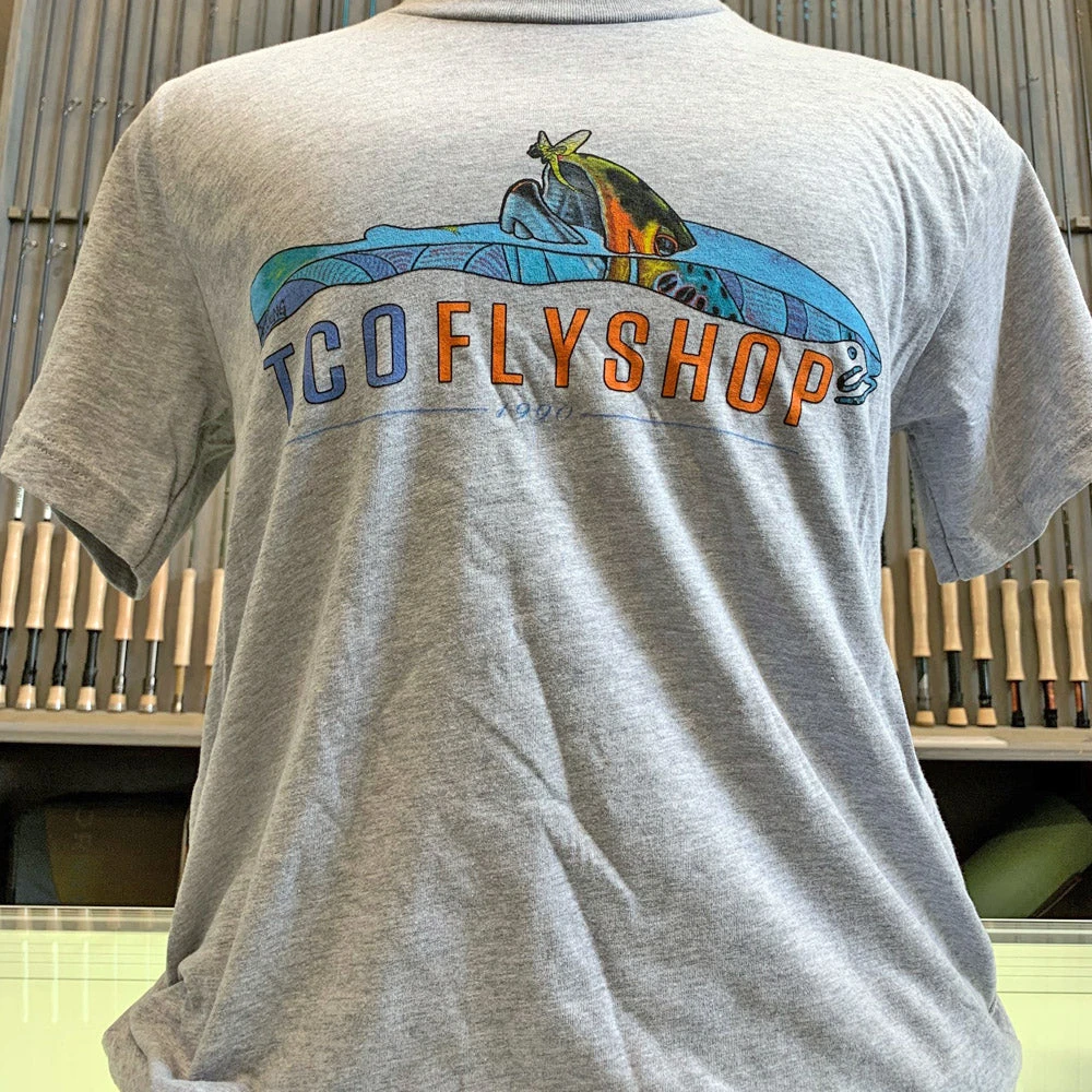 TCO Logo T-Shirt Deyoung Brown Trout Riser 5 TCO Logo T-Shirt Deyoung Brown Trout Riser - Image 3