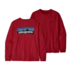 Patagonia Womens Longsleeve P 6 Logo Responsibili Tee -Simms || Patagonia || Hareline Sales large 37603 SUMR P